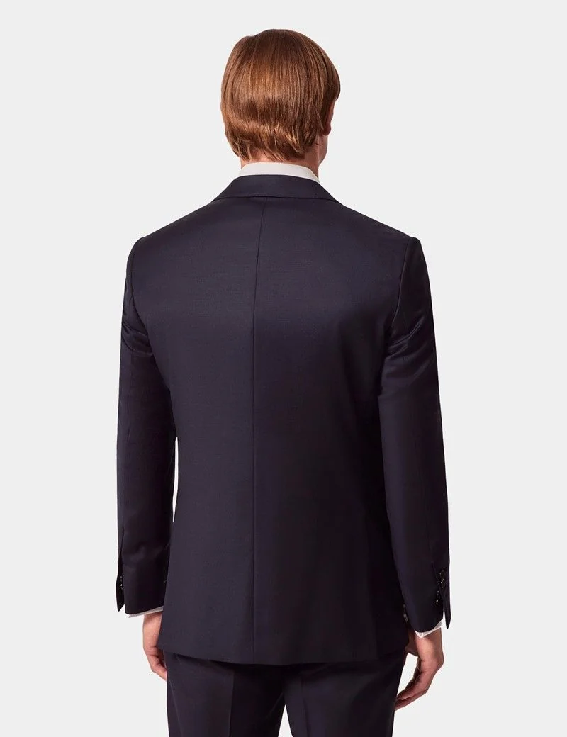 Tailored Fit Navy Twill Suit thumbnail 3