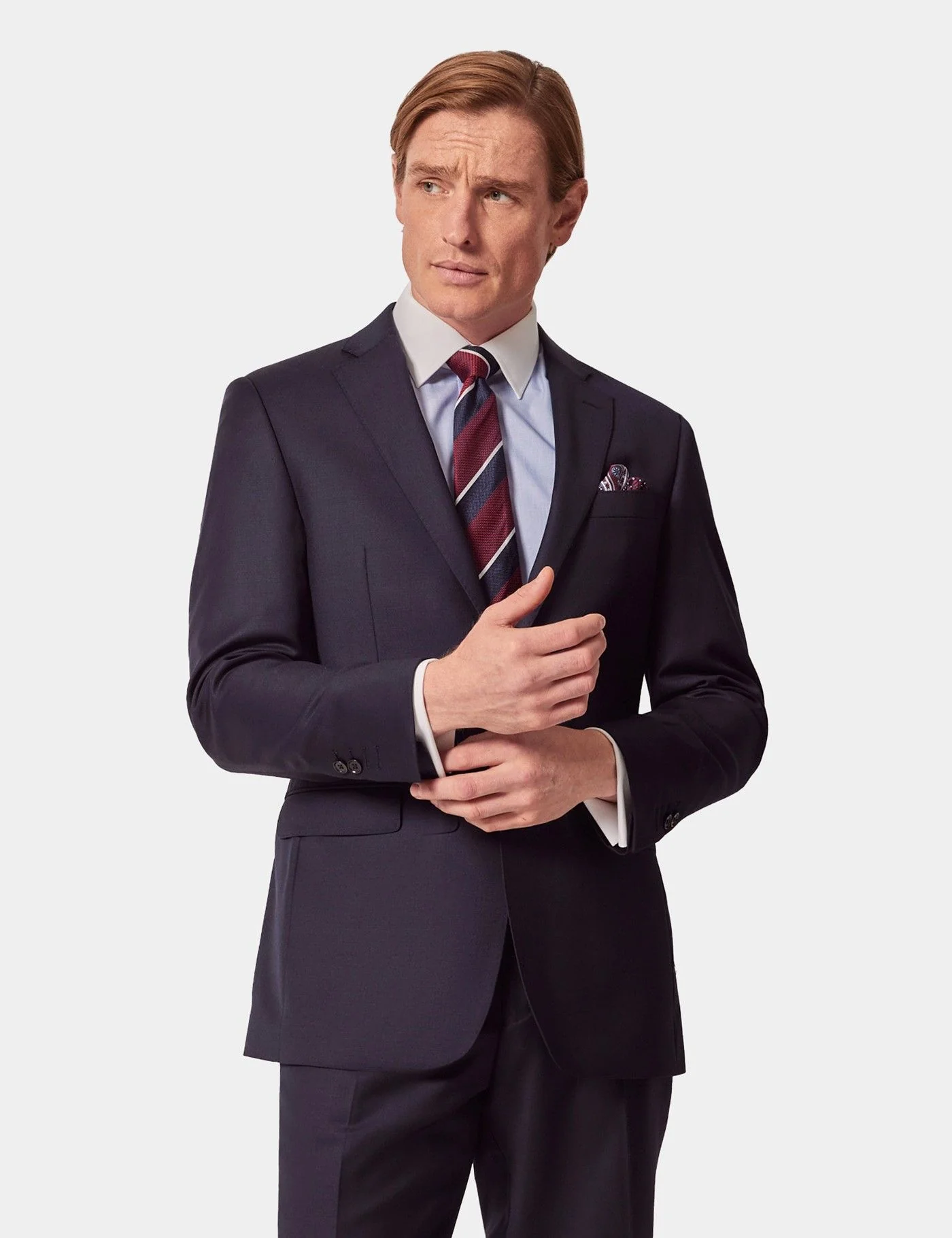 Tailored Fit Navy Twill Suit primary image