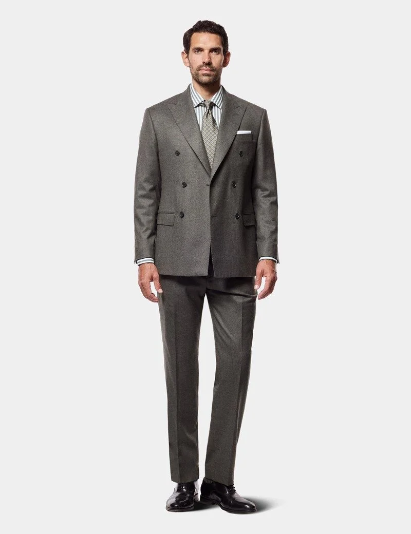 Tailored Fit Olive 1913 Suit Trousers thumbnail 4