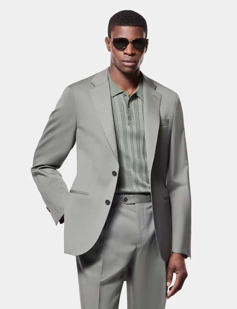 Tailored Fit Olive 1913 Suit thumbnail 9