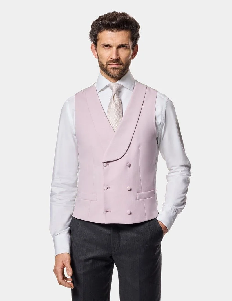 Tailored Fit Pink 1913 Morning Waistcoat thumbnail 2