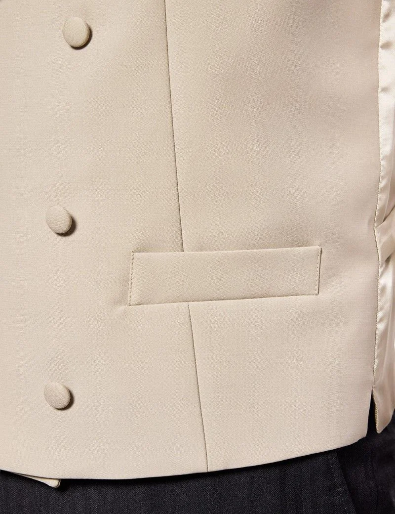 Tailored Fit Sand 1913 Morning Waistcoat thumbnail 5