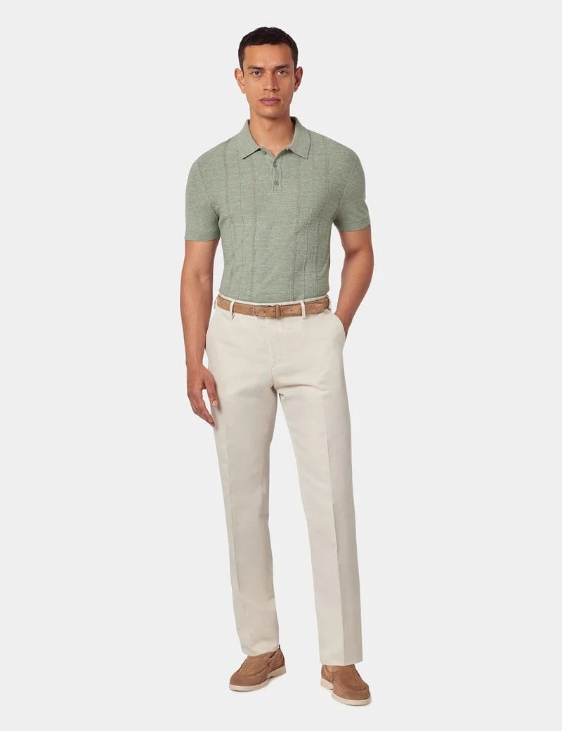 Tailored Fit Stone 1913 Linen Trousers thumbnail 5