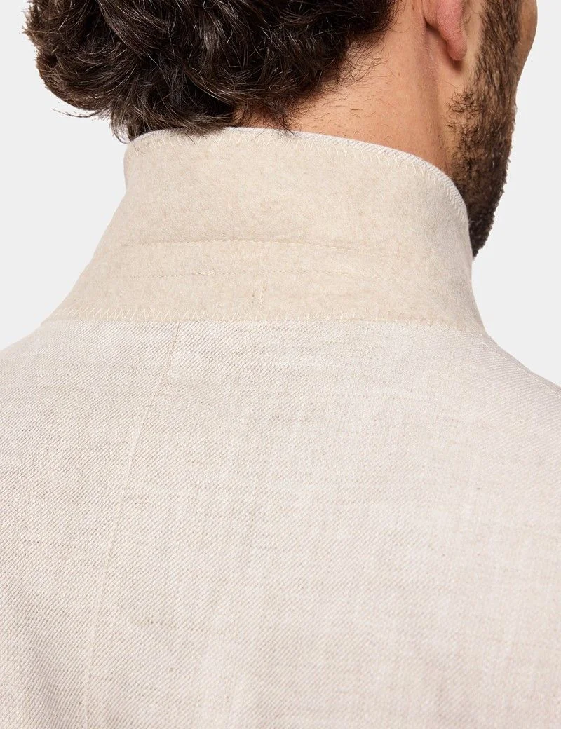 Tailored Fit Stone Linen Suit thumbnail 7
