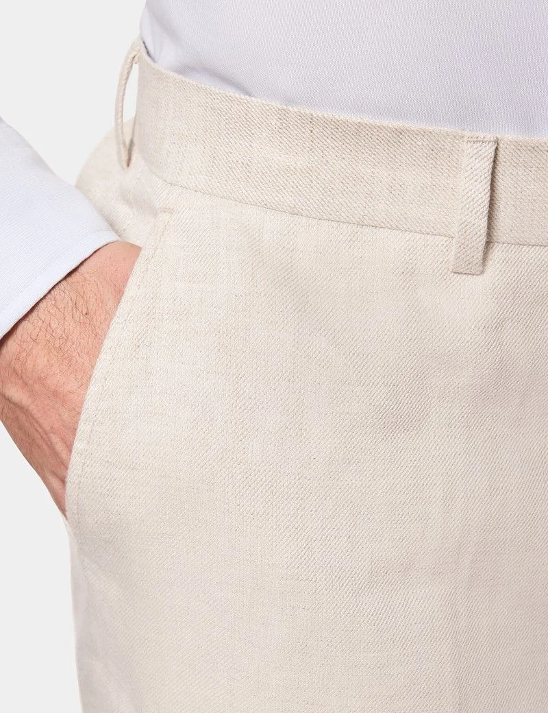Tailored Fit Stone Linen Suit thumbnail 10