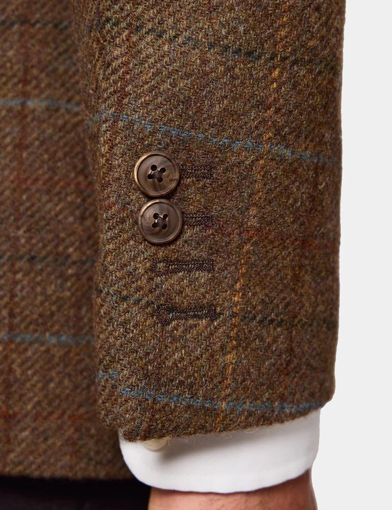 Tailored Fit Tan Check 1913 Blazer thumbnail 4