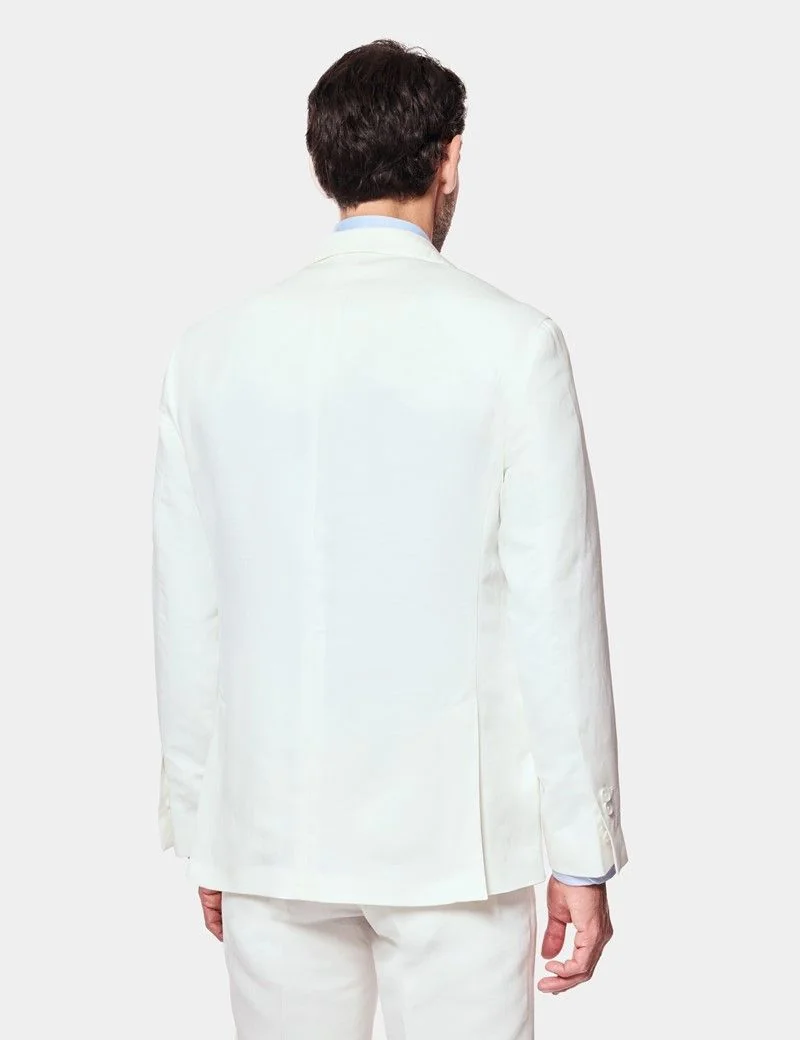 Tailored Fit White 1913 Suit Jacket thumbnail 3