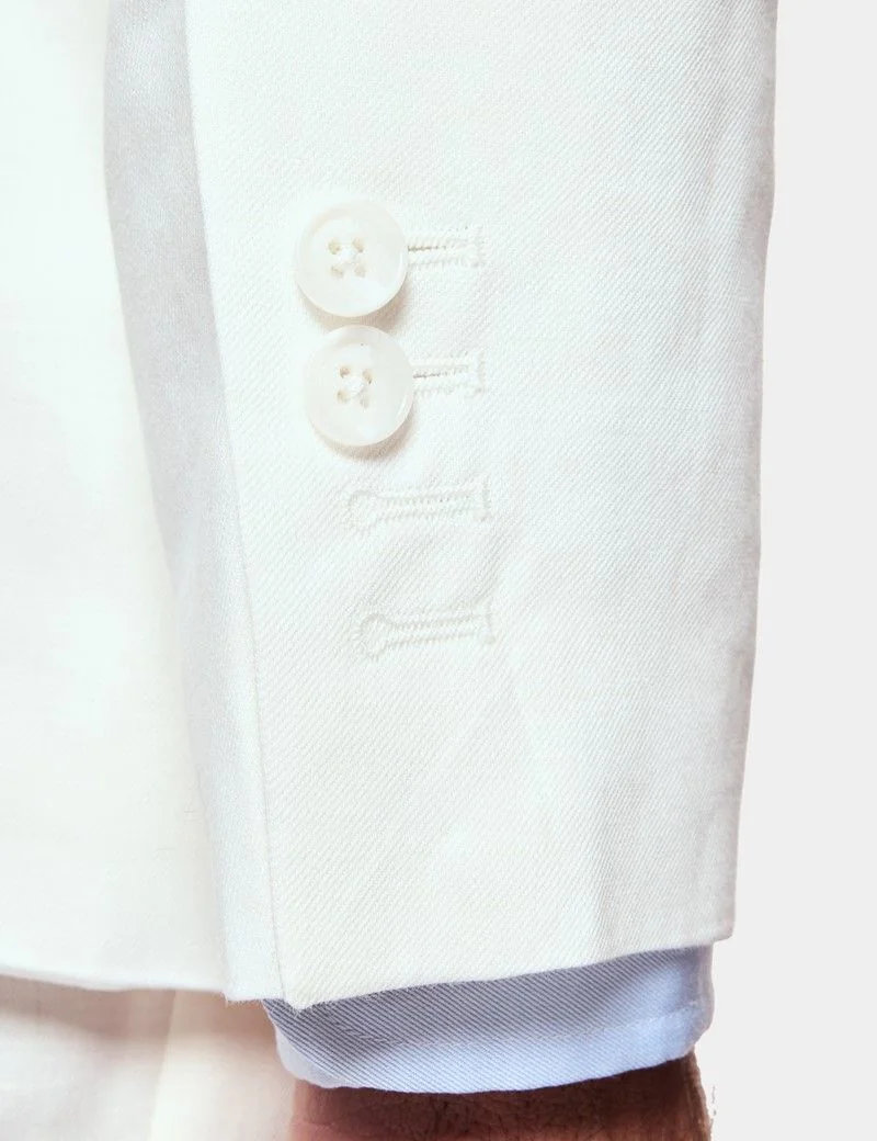 Tailored Fit White 1913 Suit Jacket thumbnail 5