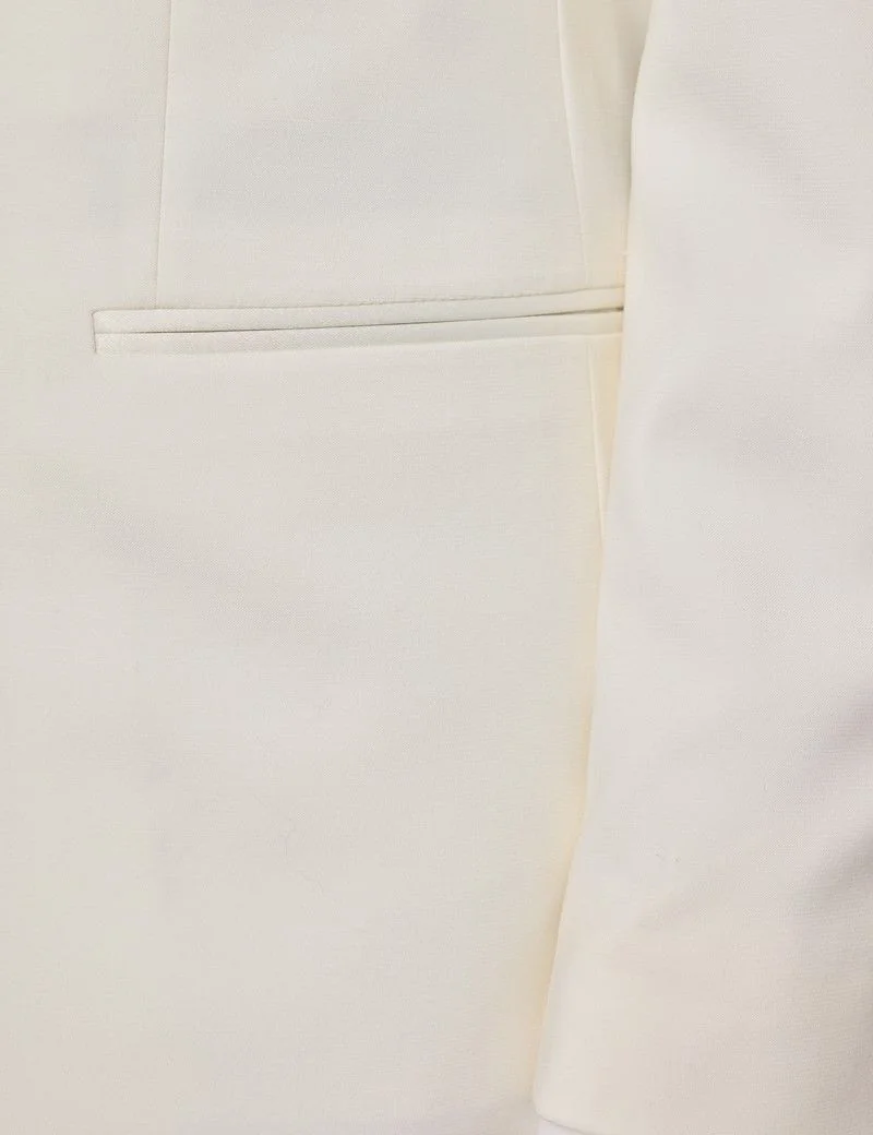 Tailored Fit White 1913 Tuxedo Jacket thumbnail 5