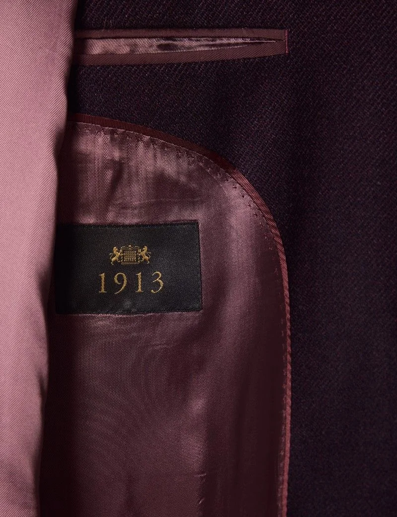 Tailored Fit Wine Twill 1913 Blazer thumbnail 2