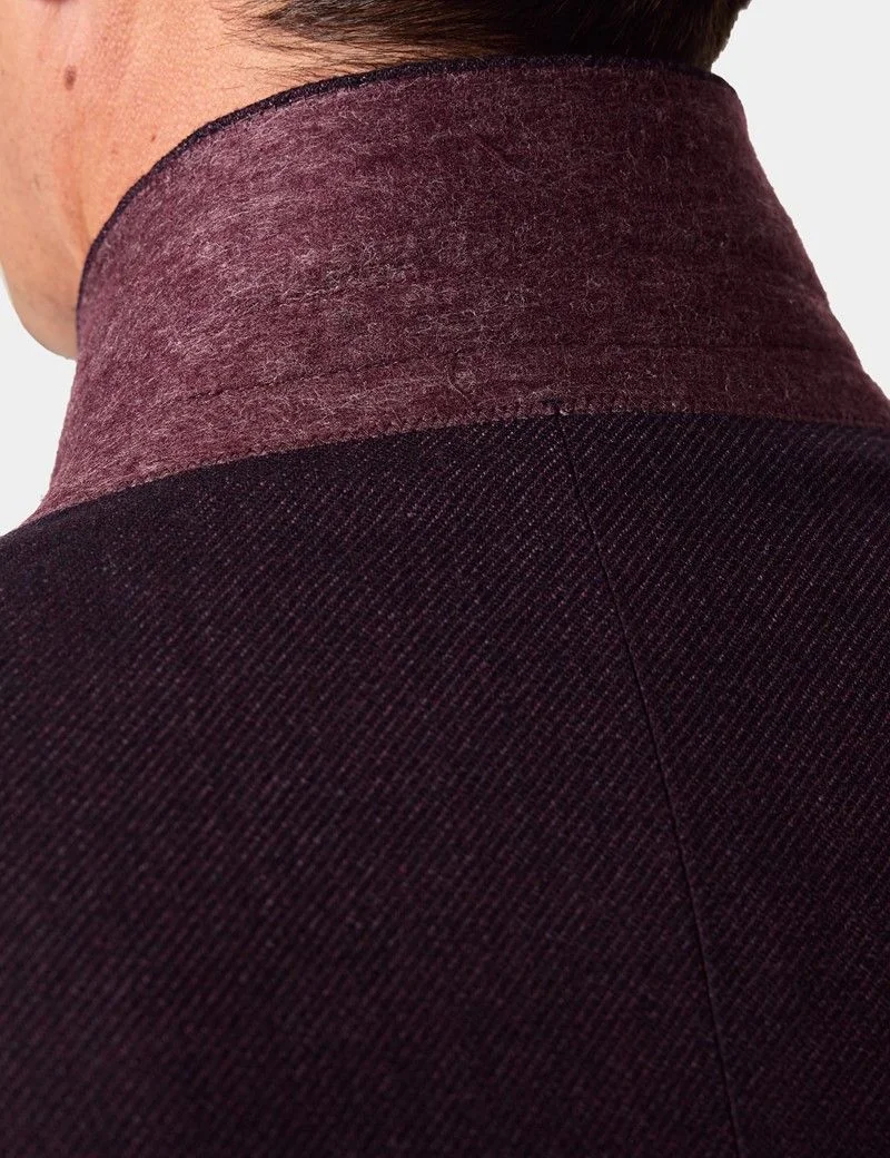 Tailored Fit Wine Twill 1913 Blazer thumbnail 4