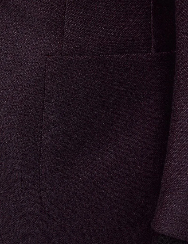 Tailored Fit Wine Twill 1913 Blazer thumbnail 9