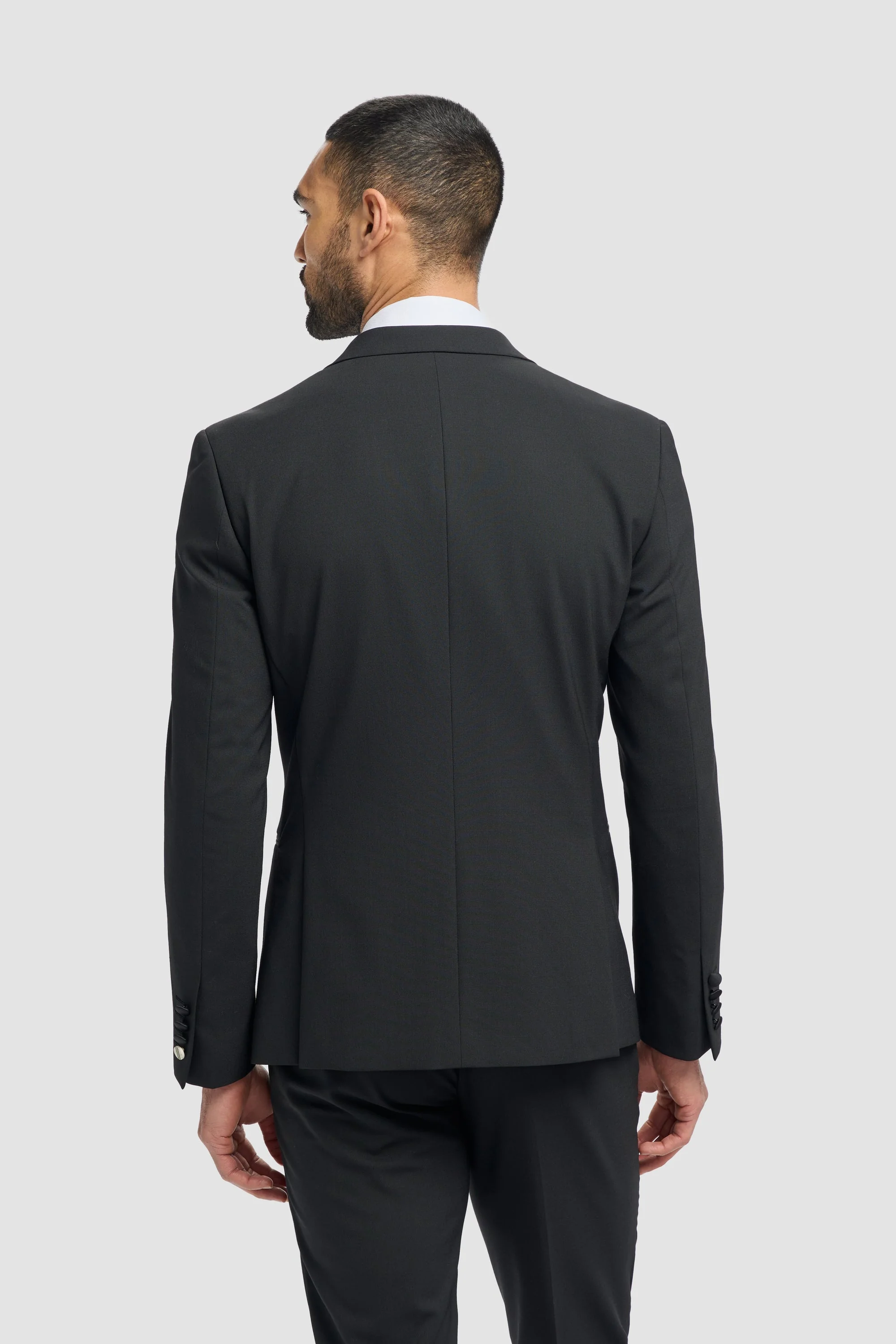 Aspen Black Double Breasted Two Piece Suit thumbnail 6