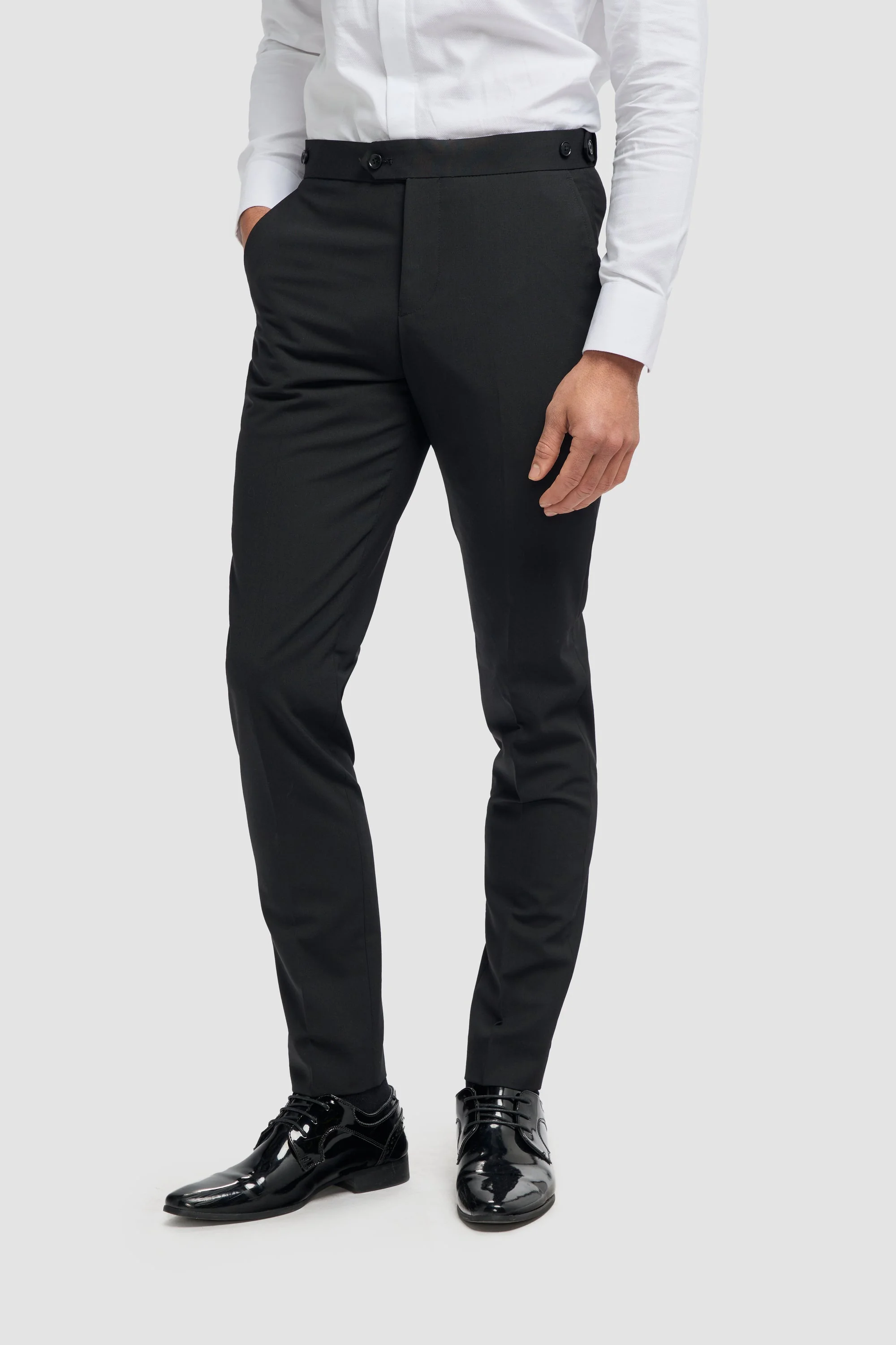 Aspen Black Double Breasted Two Piece Suit thumbnail 7