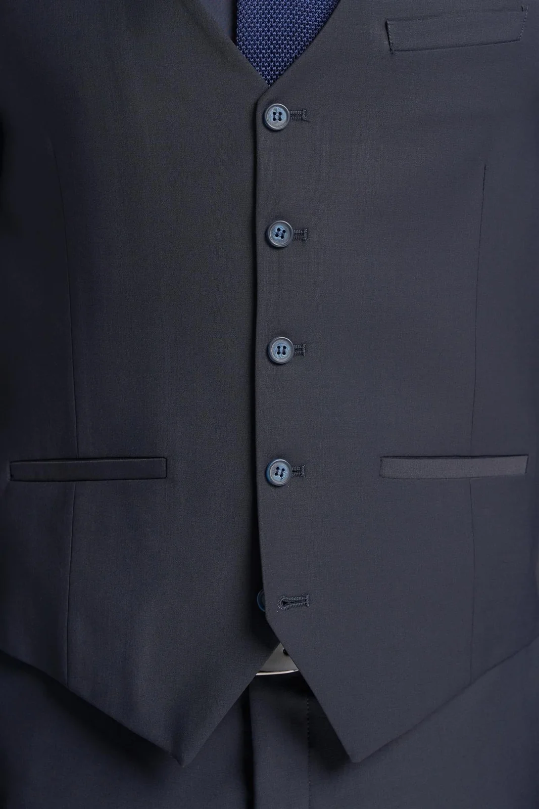 Bond Midnight Navy Waistcoat thumbnail 4