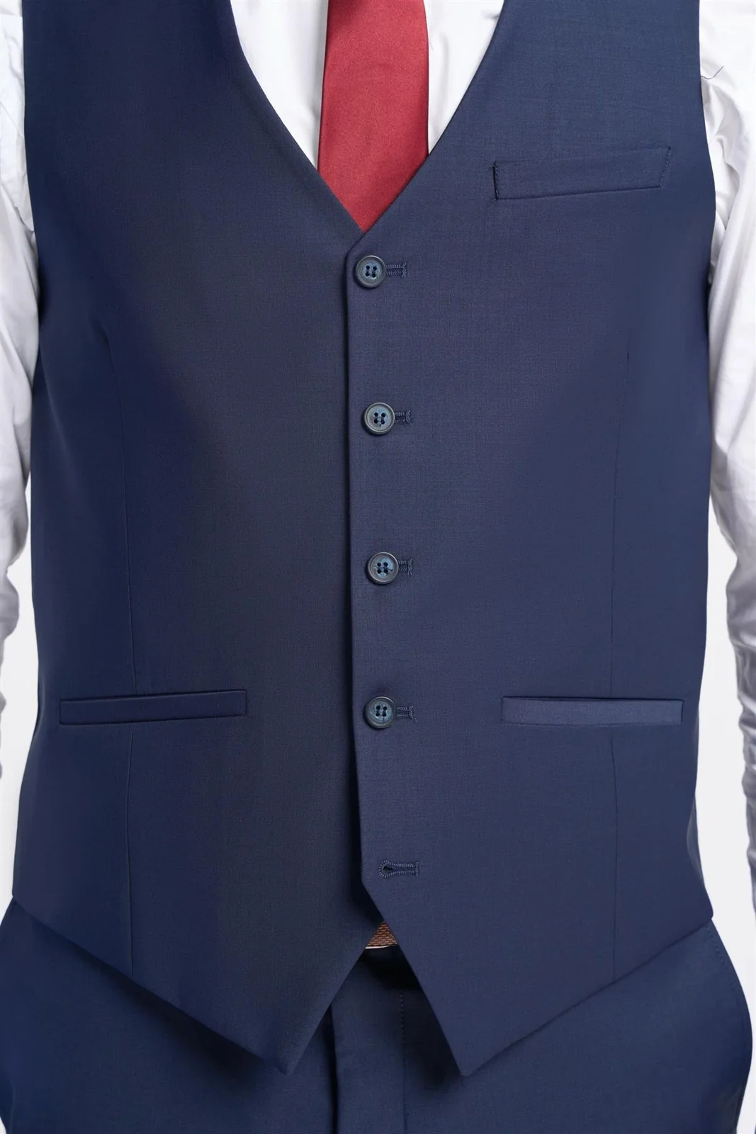 Bond Navy Waistcoat thumbnail 4