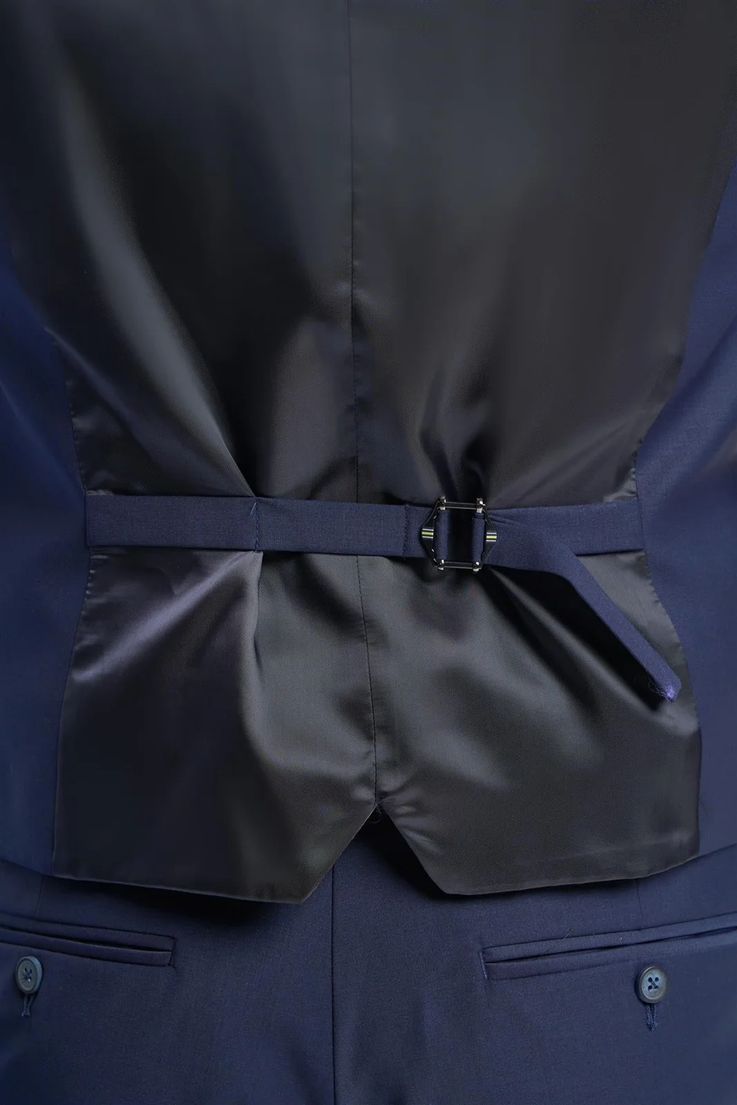 Bond Navy Waistcoat thumbnail 5