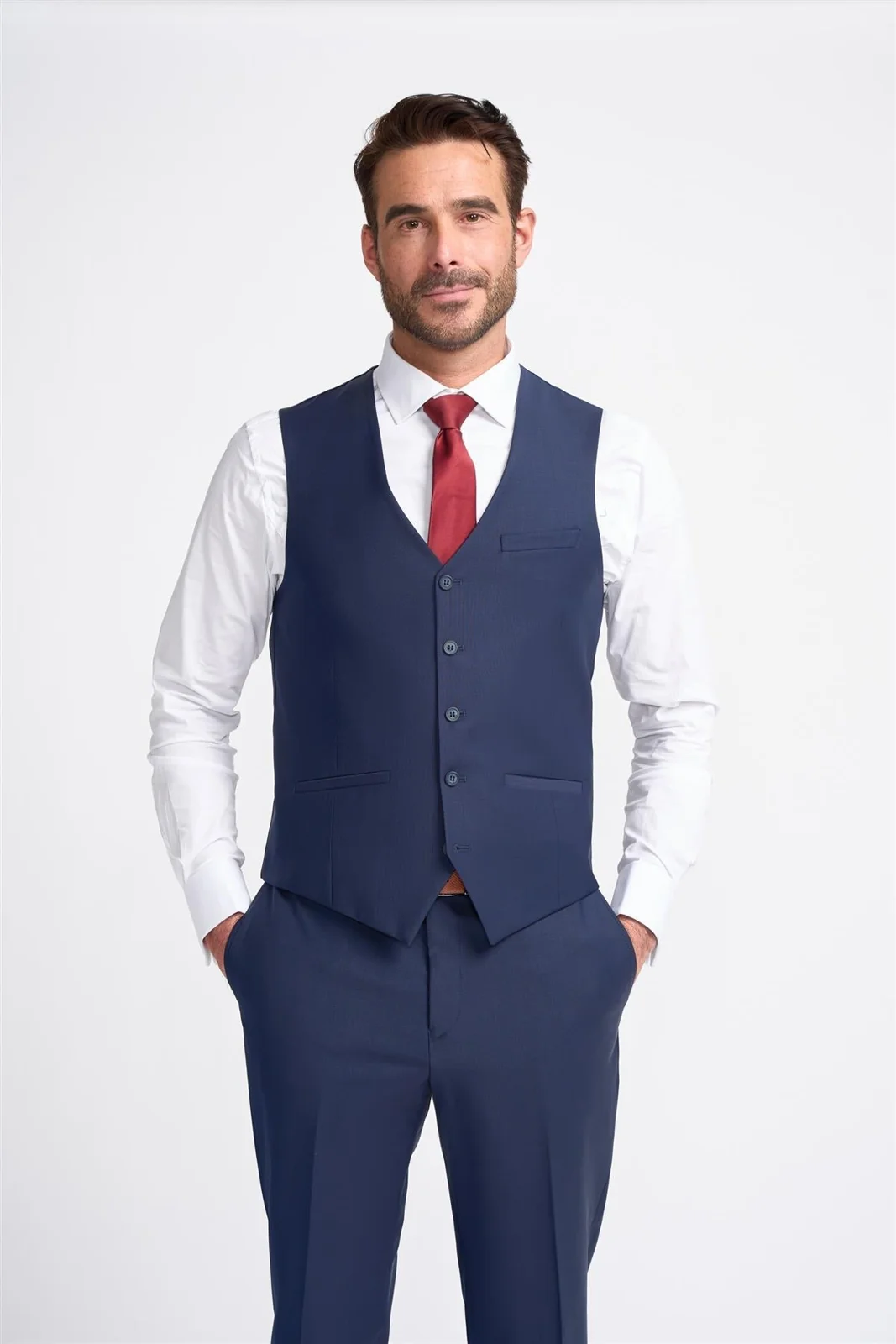 Bond Navy Waistcoat primary image