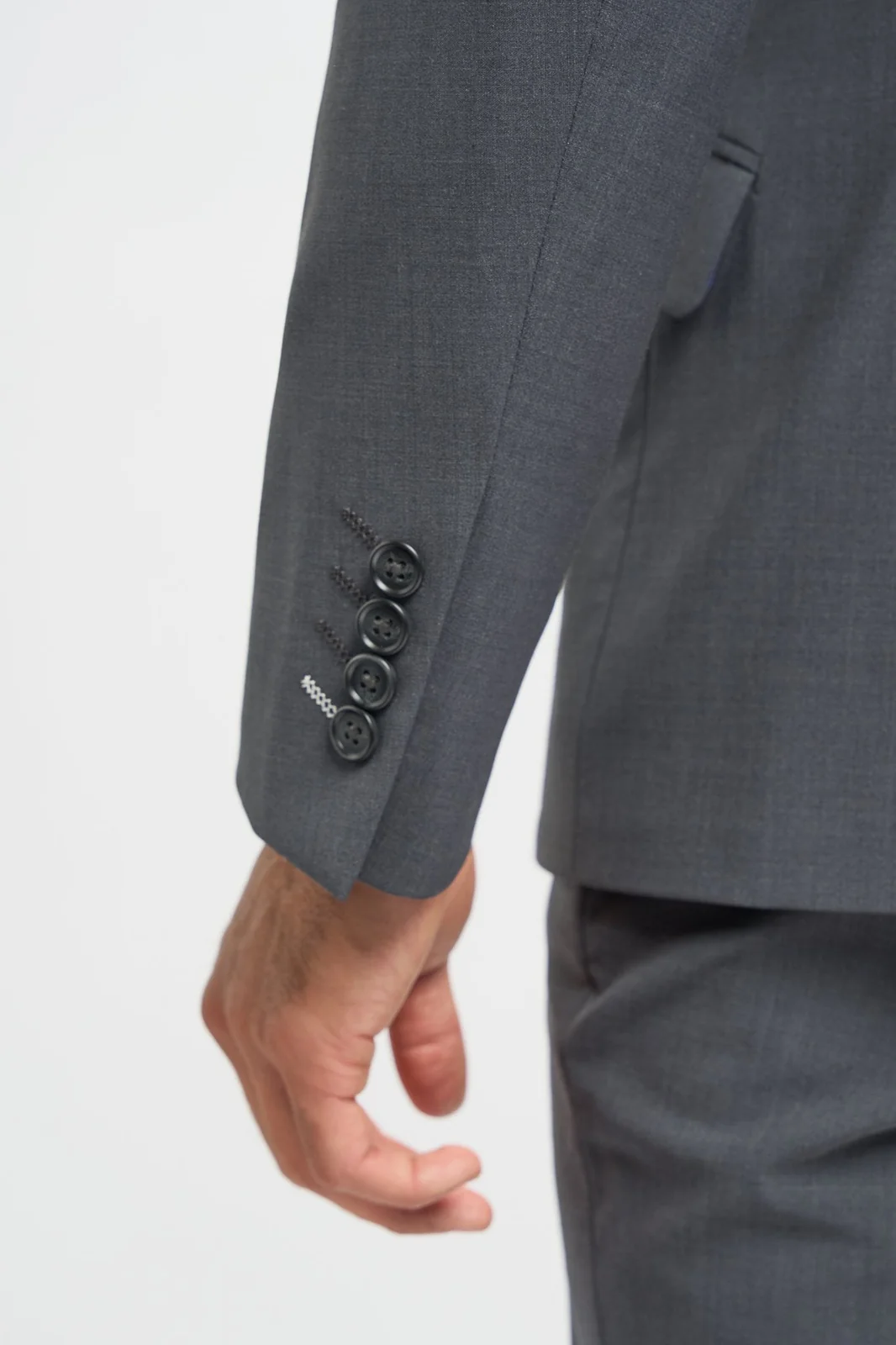 Bond Wool Rich Charcoal Three Piece Suit thumbnail 4