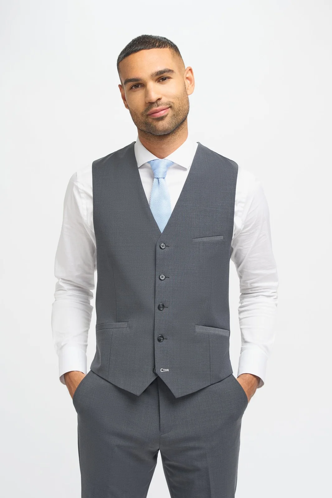 Bond Wool Rich Charcoal Three Piece Suit thumbnail 5