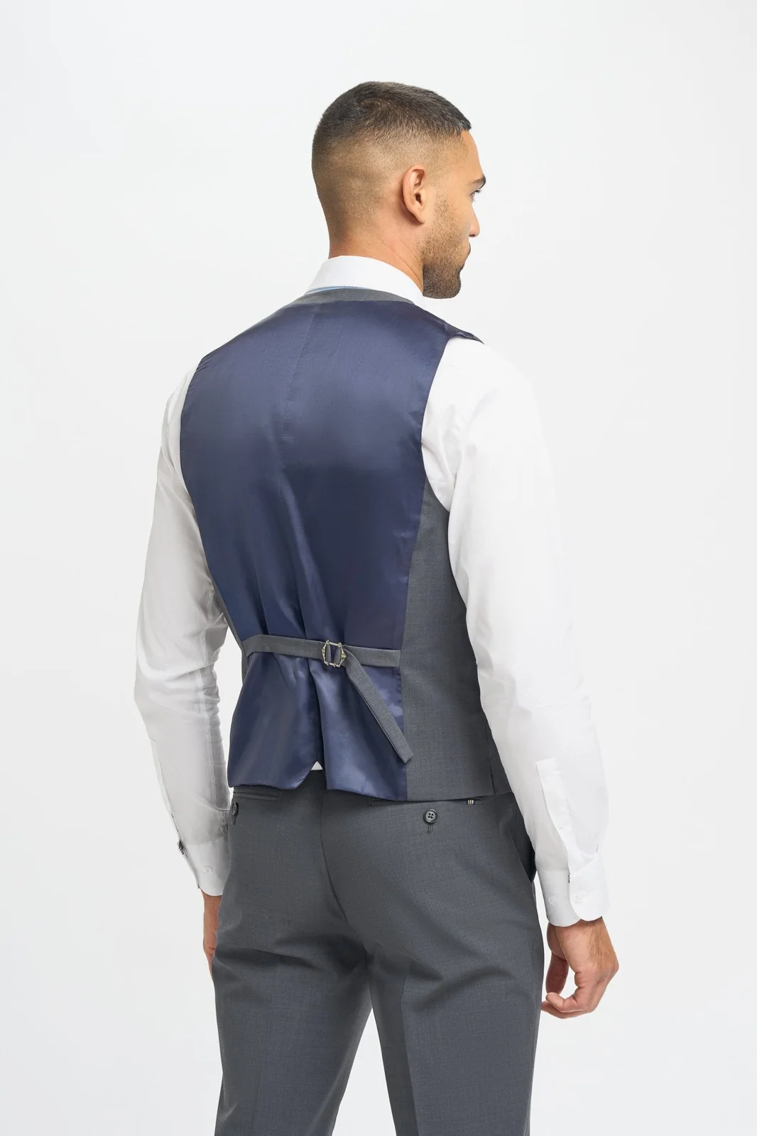 Bond Wool Rich Charcoal Three Piece Suit thumbnail 6