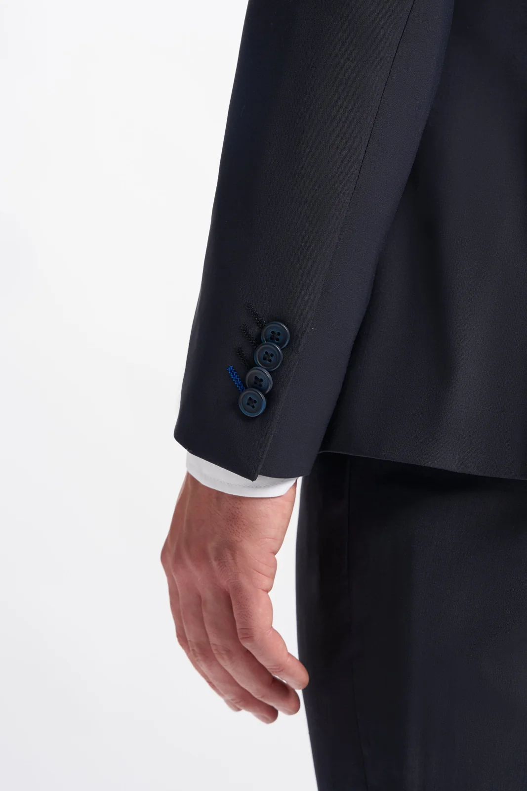 Bond Wool Rich Midnight Navy Double Breasted Two Piece Suit thumbnail 5