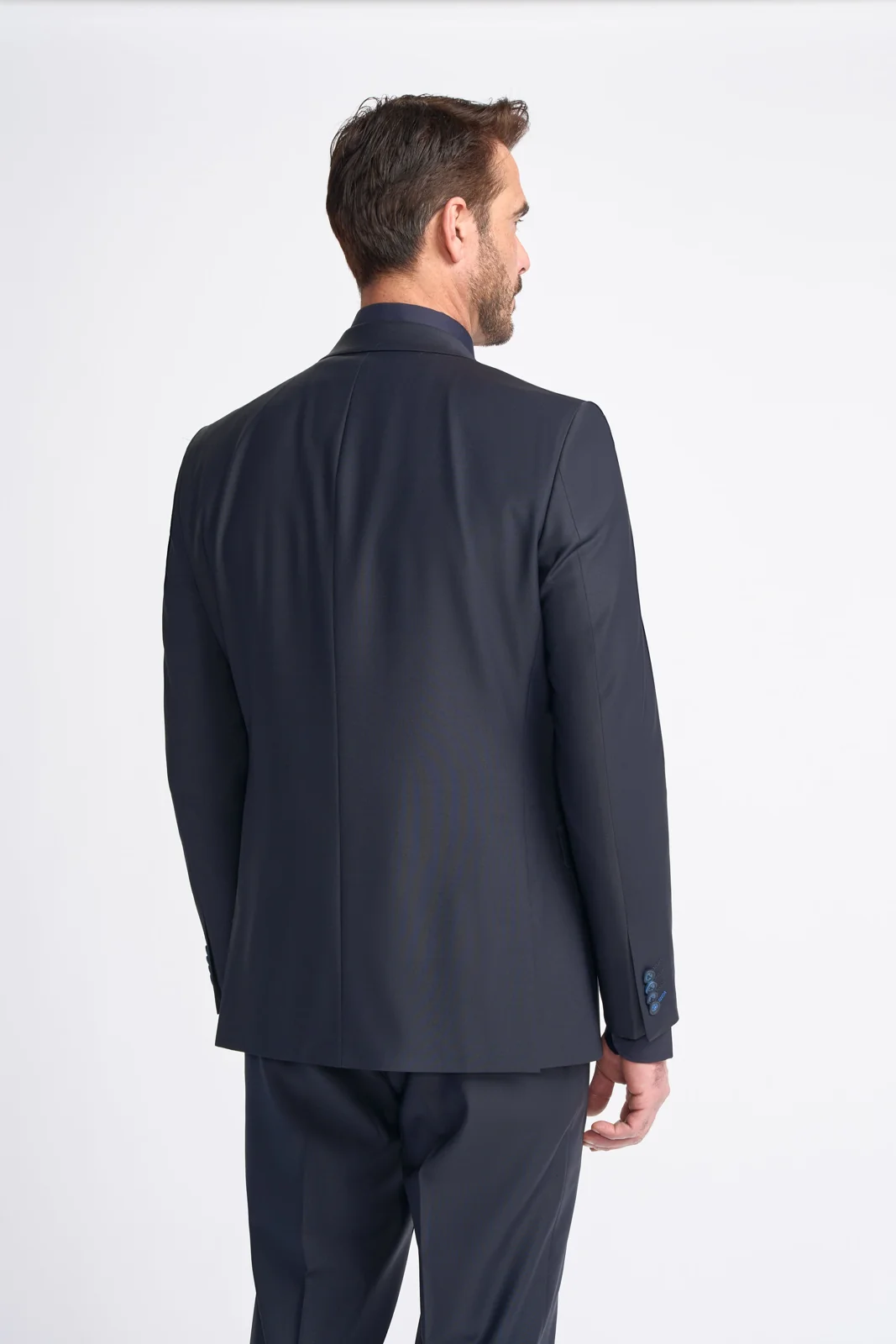 Bond Wool Rich Midnight Navy Three Piece Suit thumbnail 3
