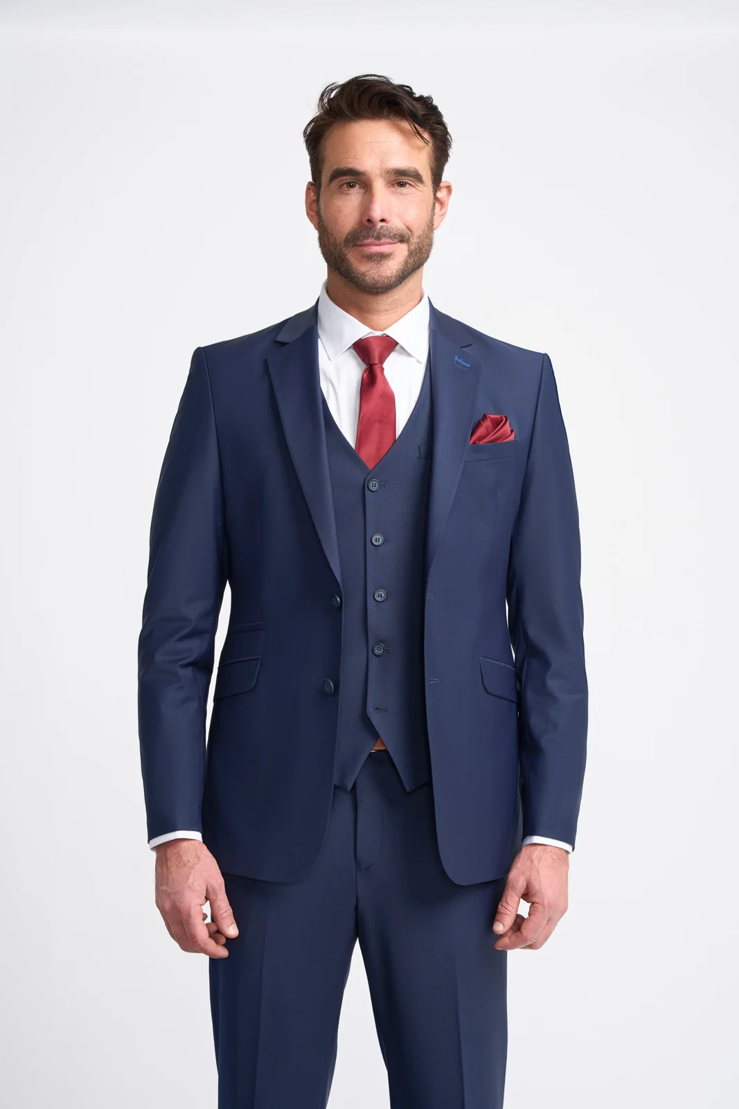 Bond Wool Rich Navy Three Piece Suit thumbnail 2