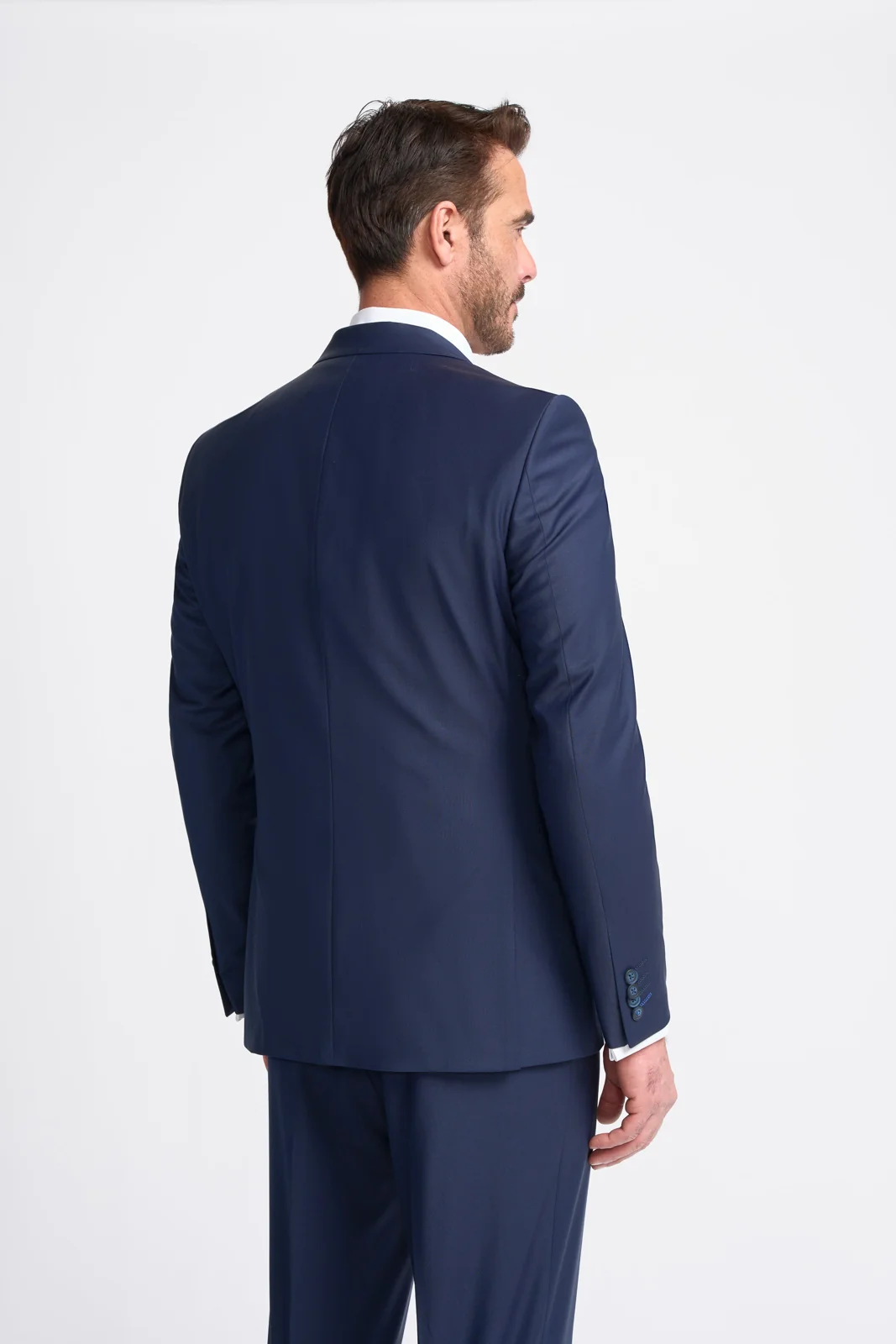 Bond Wool Rich Navy Three Piece Suit thumbnail 3