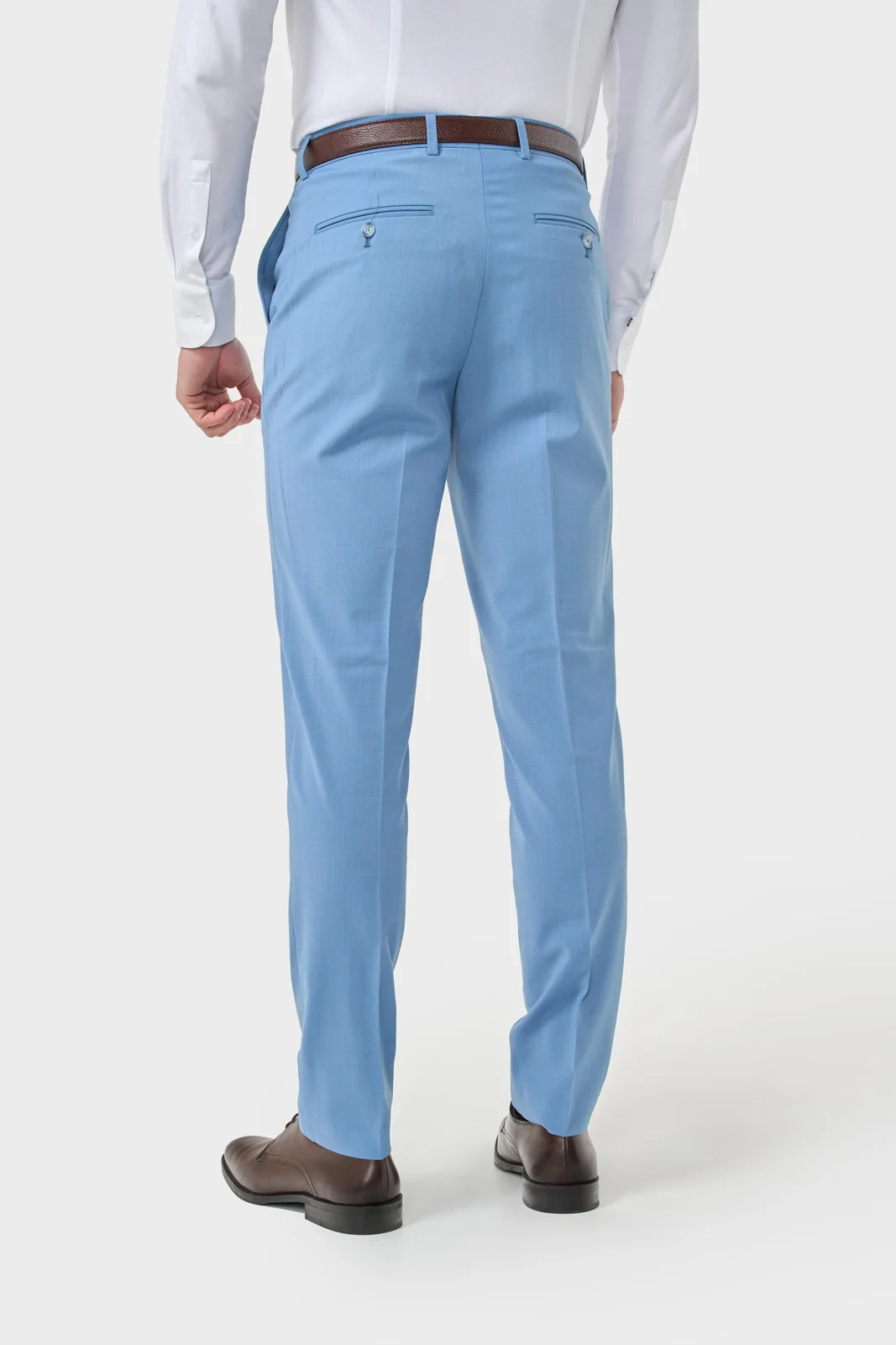 Bond Wool Rich Ocean Blue Double Breasted Two Piece Suit thumbnail 4