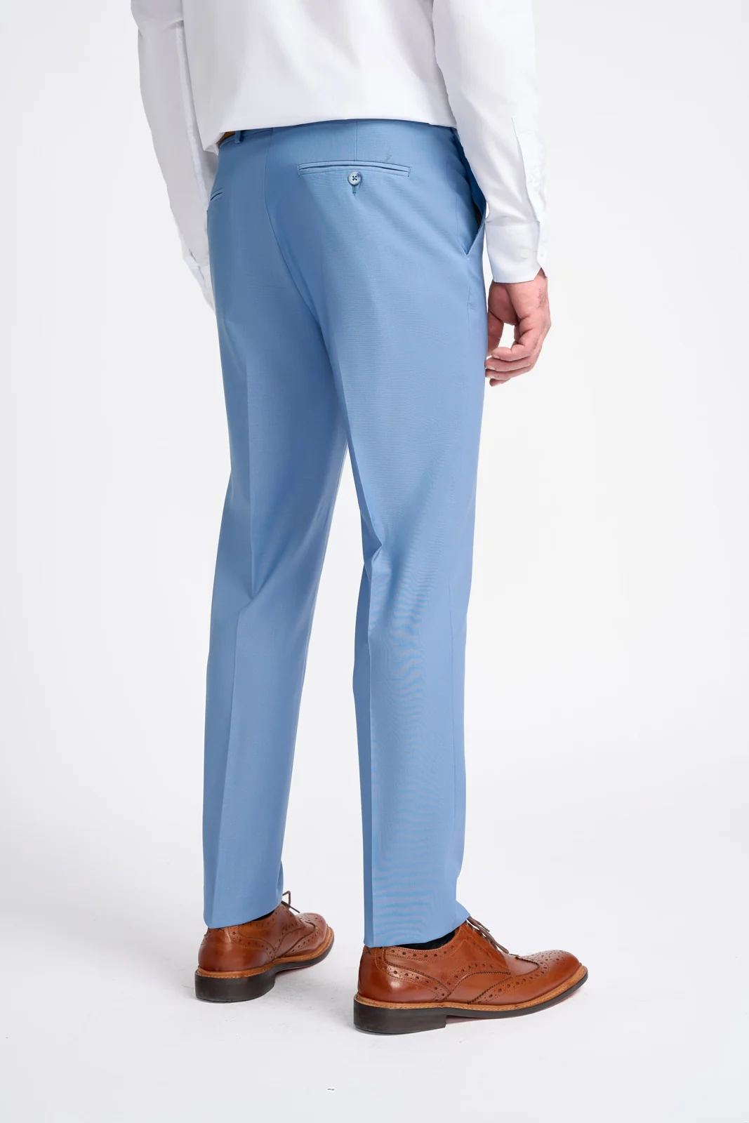 Bond Wool Rich Ocean Blue Three Piece Suit thumbnail 8