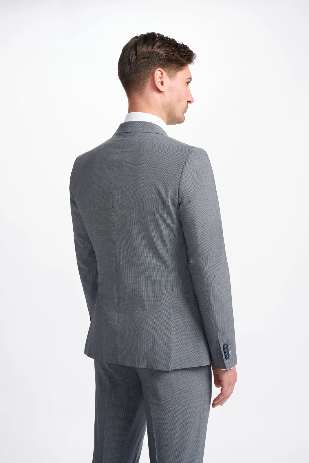 Bond Wool Rich Puppy Tooth Double Breasted Two Piece Suit thumbnail 3