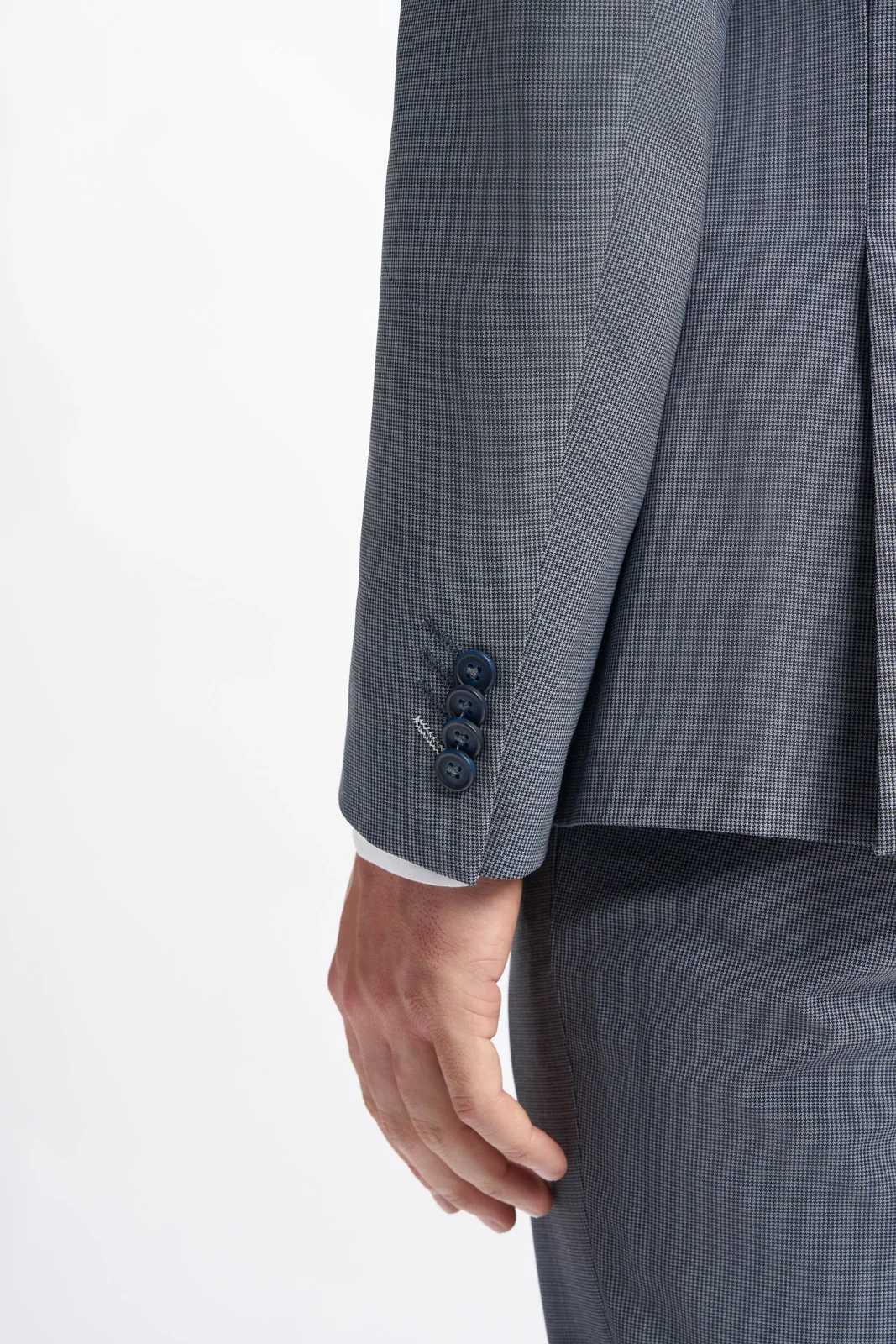 Bond Wool Rich Puppy Tooth Double Breasted Two Piece Suit thumbnail 5