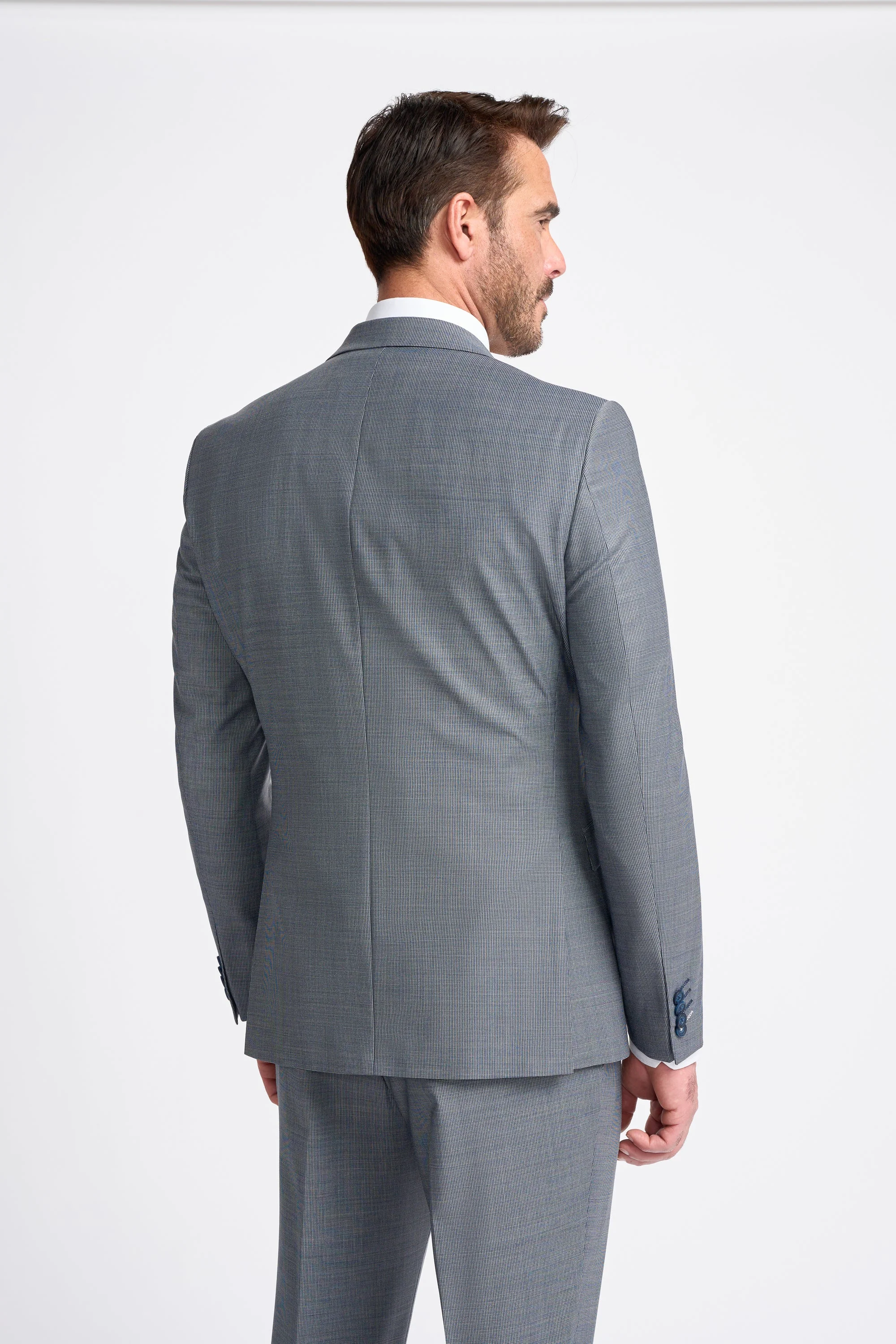 Bond Wool Rich Puppy Tooth Three Piece Suit thumbnail 3