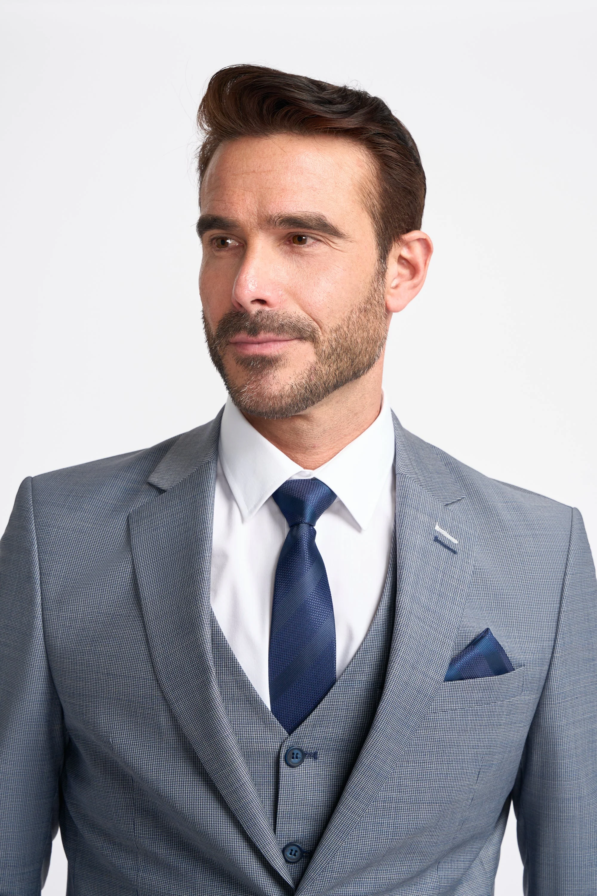 Bond Wool Rich Puppy Tooth Three Piece Suit thumbnail 5