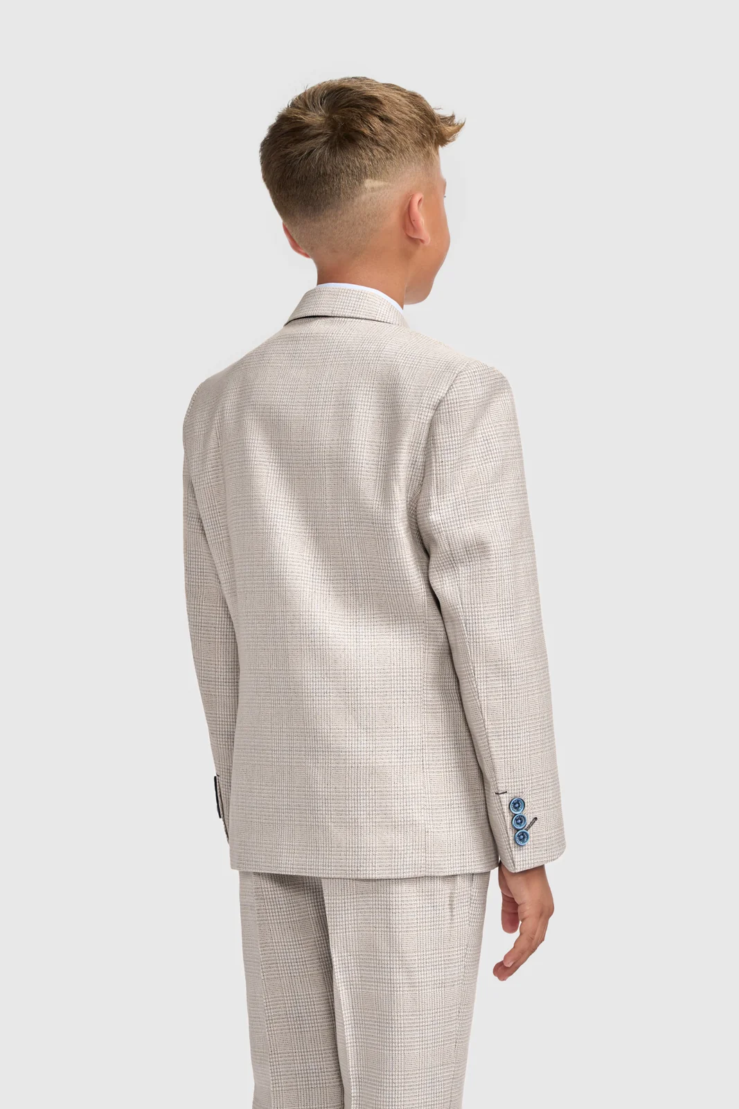 Boys Caridi Beige Three Piece Suit thumbnail 5