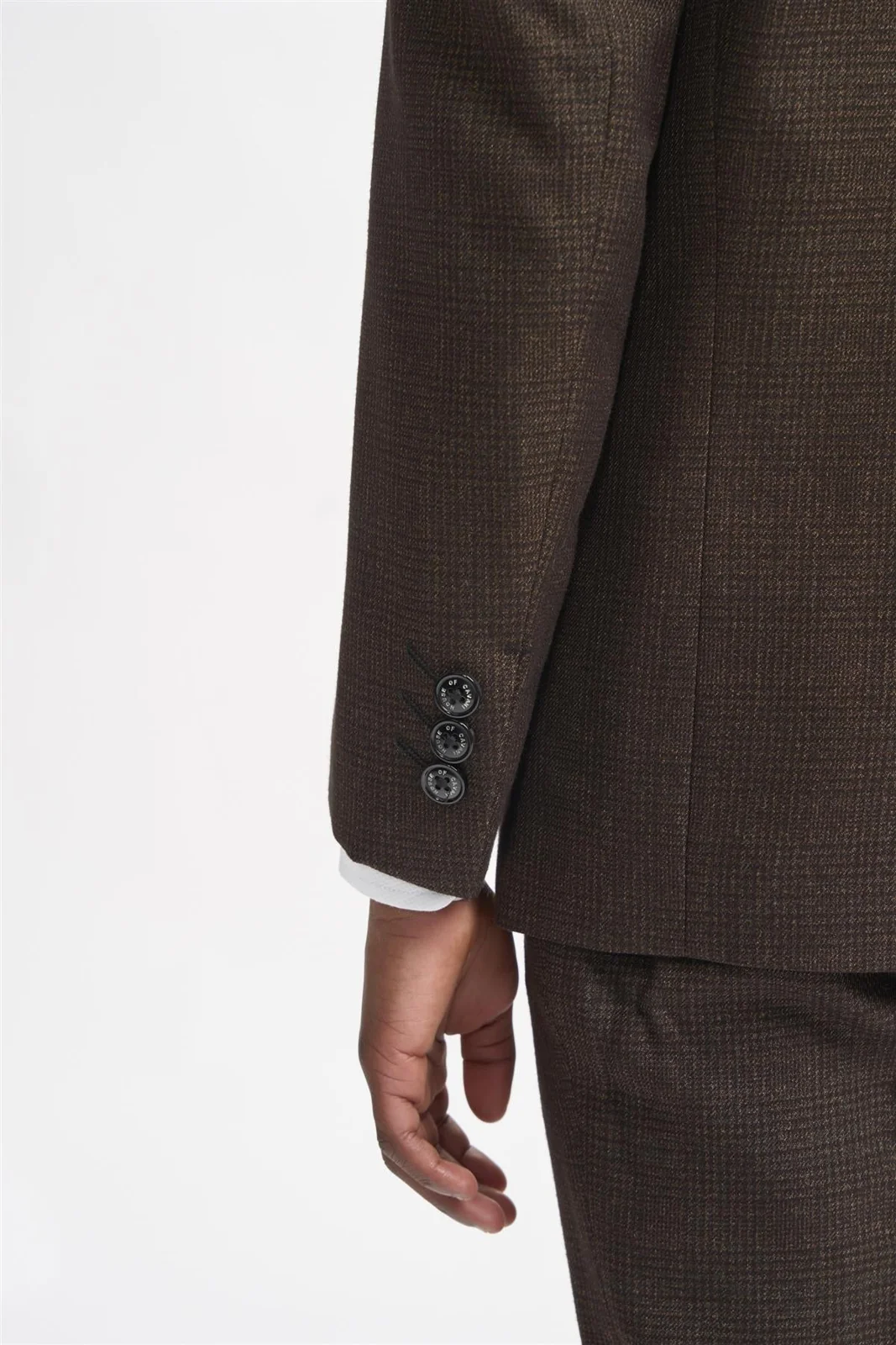 Boys Caridi Brown Three Piece Suit thumbnail 4