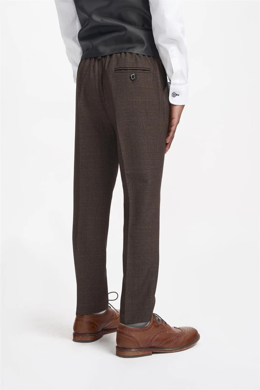 Boys Caridi Brown Three Piece Suit thumbnail 9