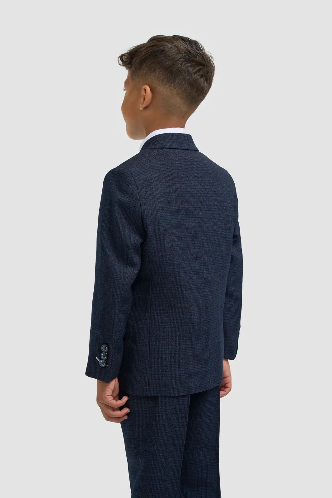 Boys Caridi Navy Three Piece Suit thumbnail 3