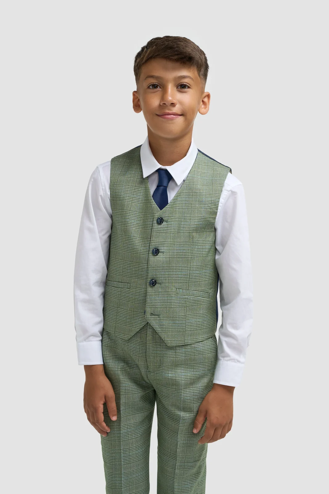Boys Caridi Sage Three Piece Suit thumbnail 4