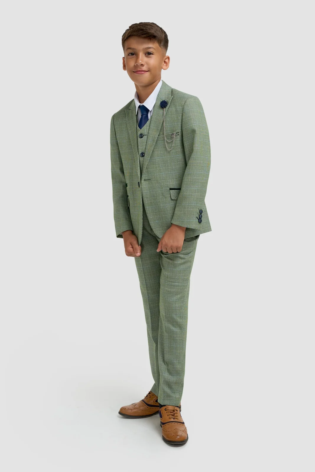 Boys Caridi Sage Three Piece Suit primary image