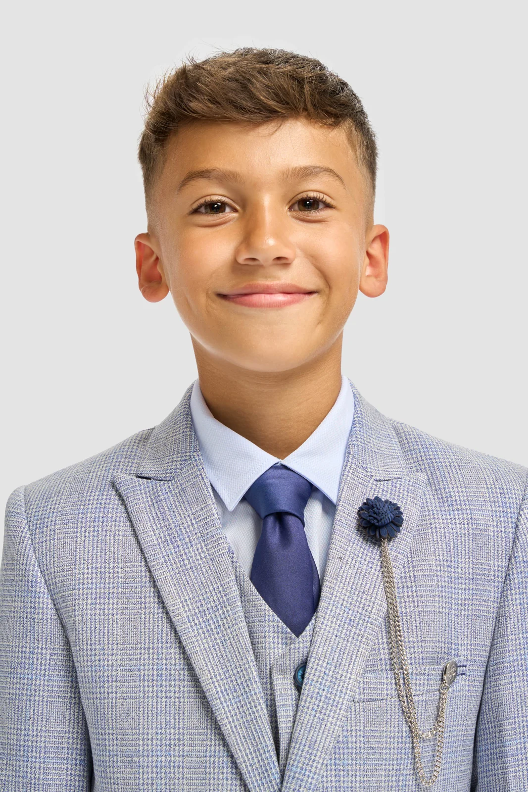 Boys Caridi Sky Three Piece Suit thumbnail 3