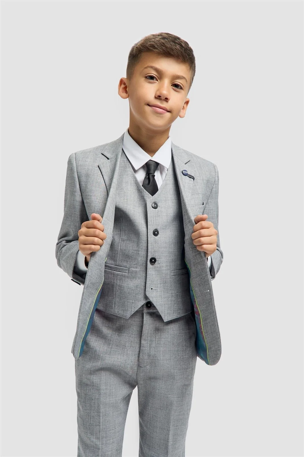 Boys Malibu Grey Suit thumbnail 2