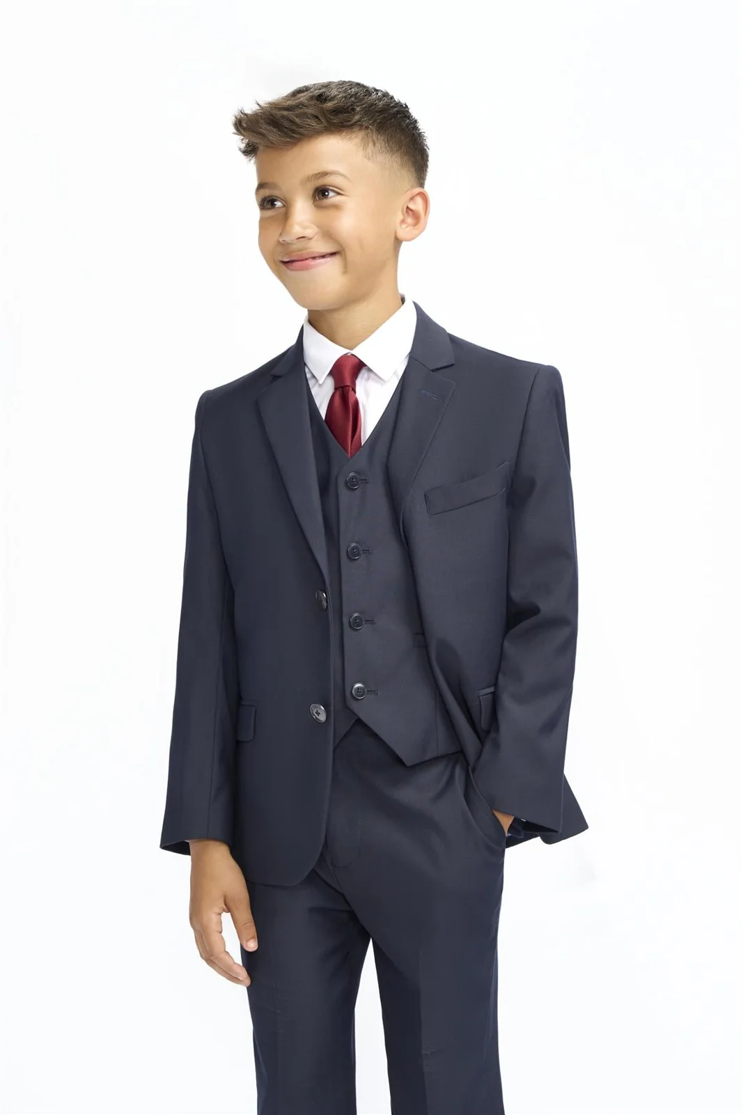Boys Malibu Navy Suit thumbnail 2