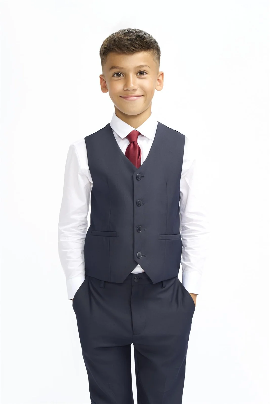 Boys Malibu Navy Suit thumbnail 6