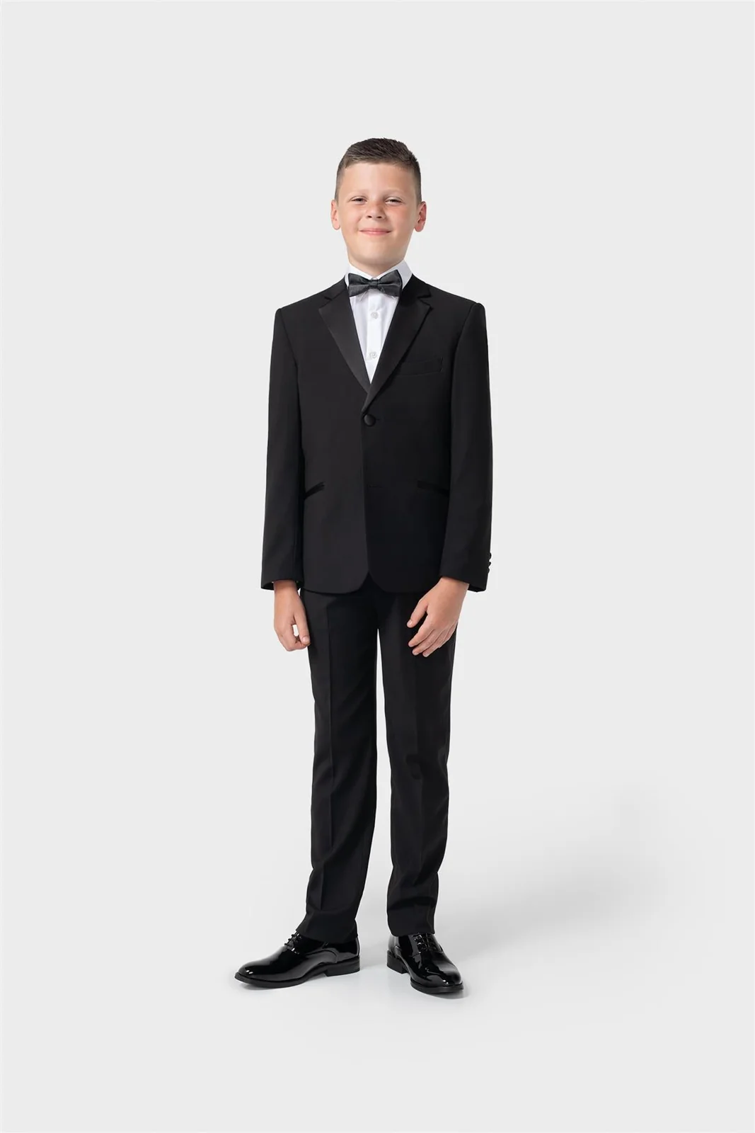 Boys Malibu Tuxedo Black Two Piece Suit