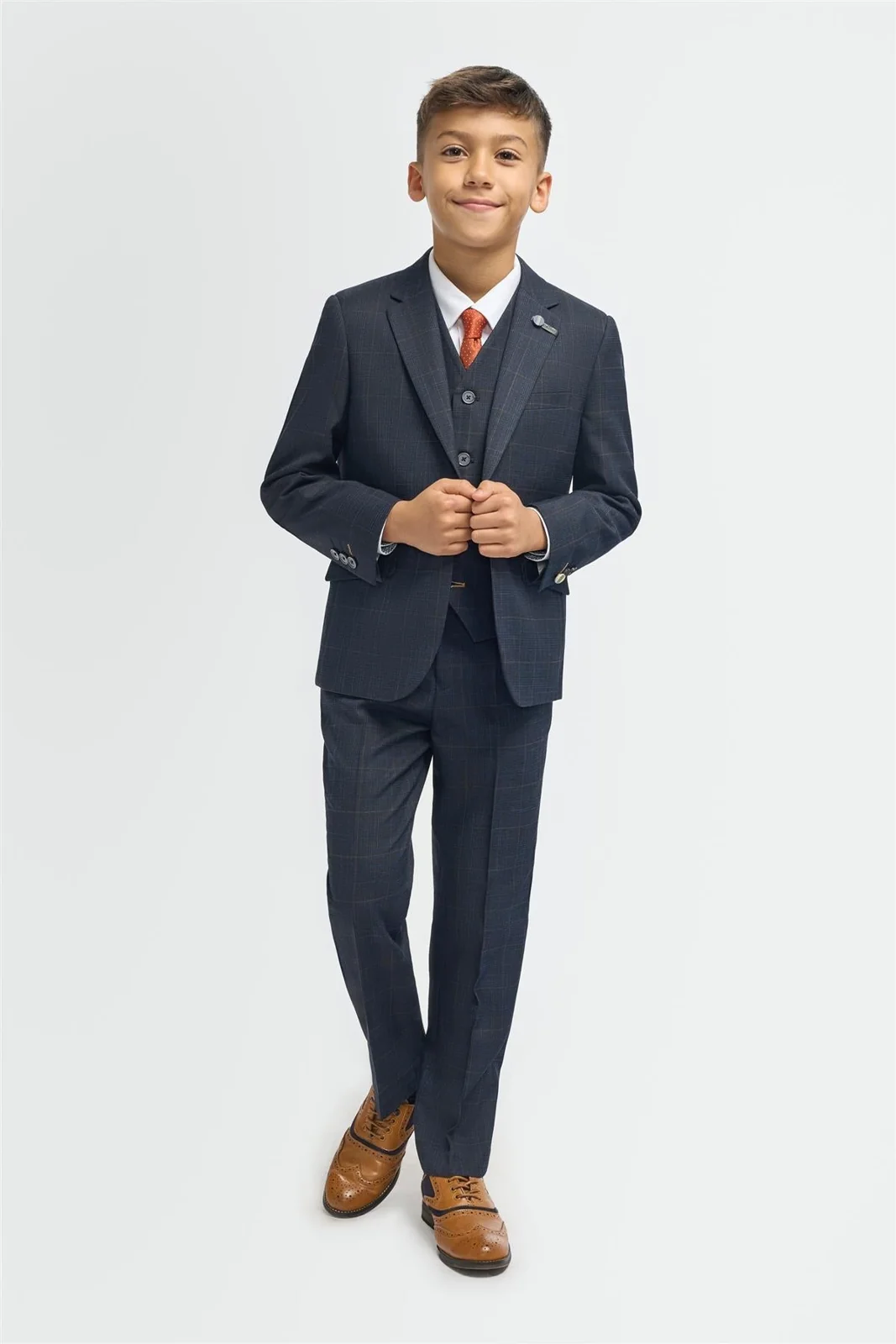 Boys Torino Navy Suit primary image