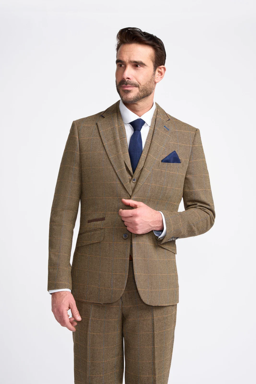 Brown Tweed Three Piece Suit thumbnail 2