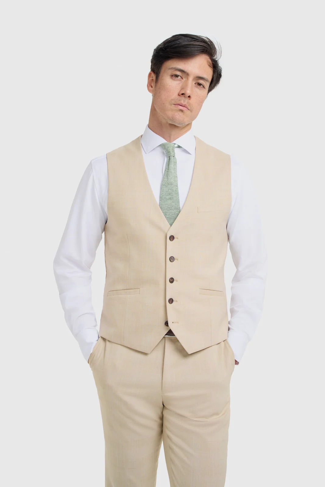 Camden Beige Three Piece Suit thumbnail 4
