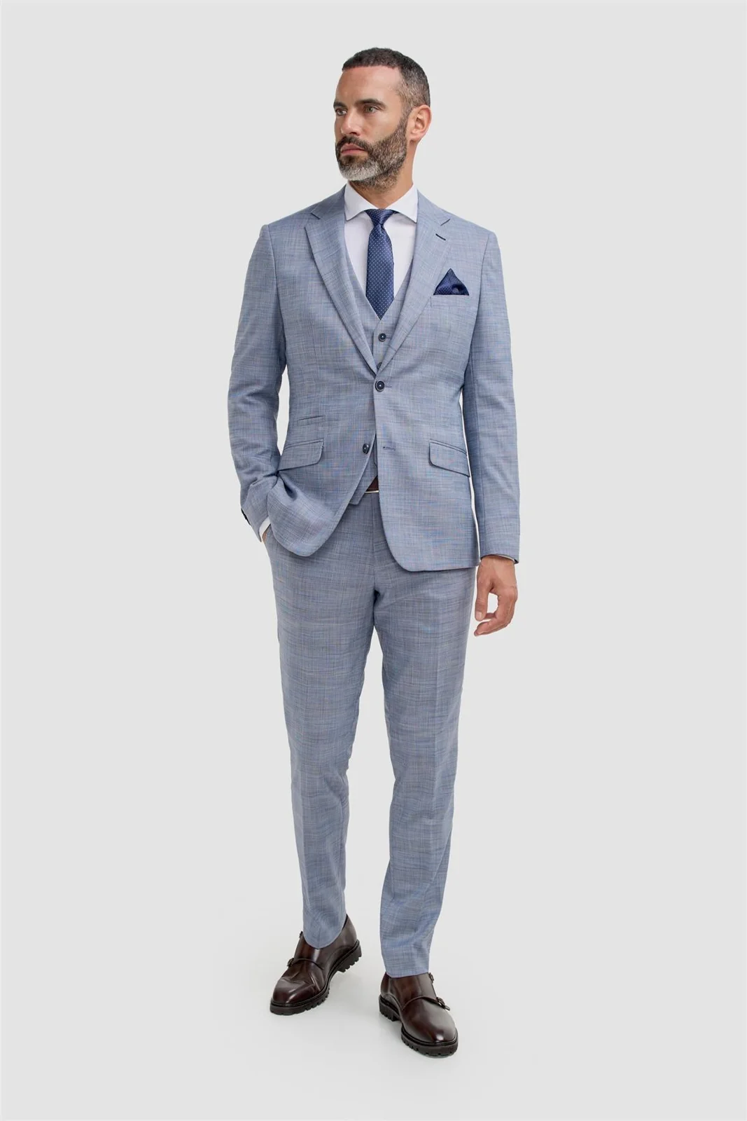 Camden Blue Three Piece Suit primary image
